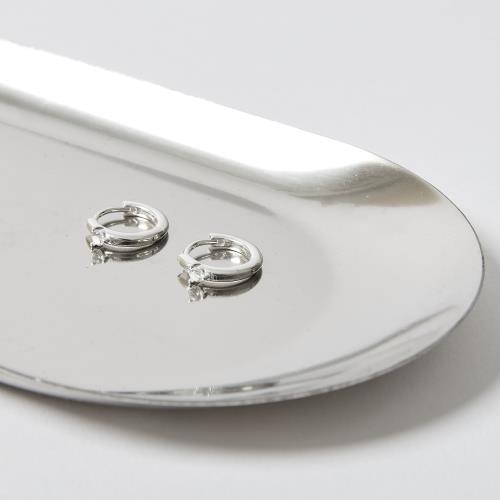 Argola click detalhe zircônia 13mm