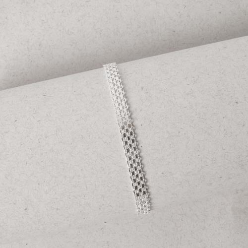 Pulseira corrente esteira cadeado 6.0 19,5cm