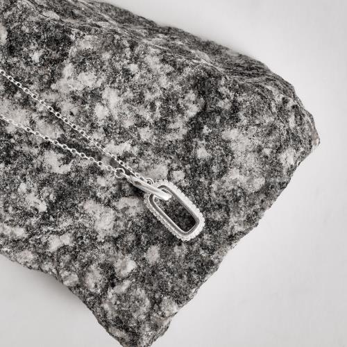 Colar entremeio elos com cravejado 20mm corrente cadeado 40+5cm