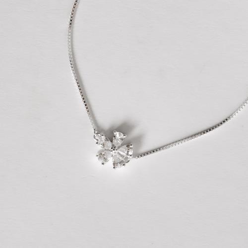 Pulseira entremeio flor cravejada cristal 11mm 16+4cm