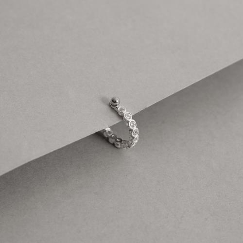 Piercing conch círculos com zircônias 16mm haste