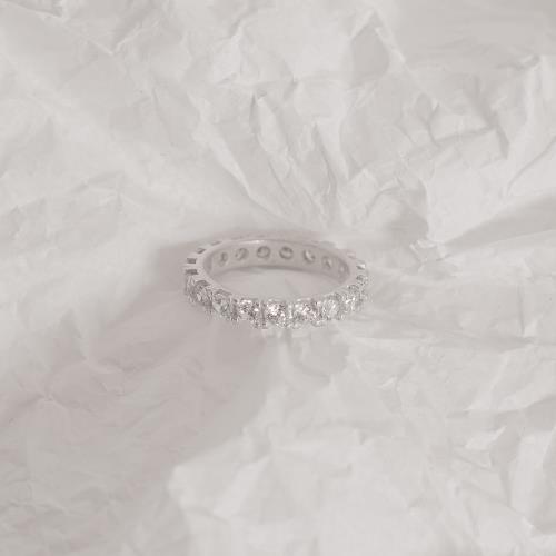 Anel aliança toda cravejada