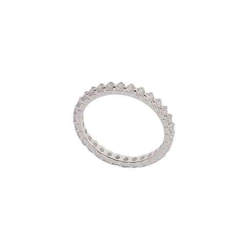 Anel aliança toda cravejada 2.5mm