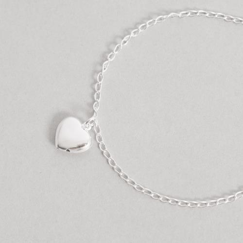 Pulseira pingente coração 11mm