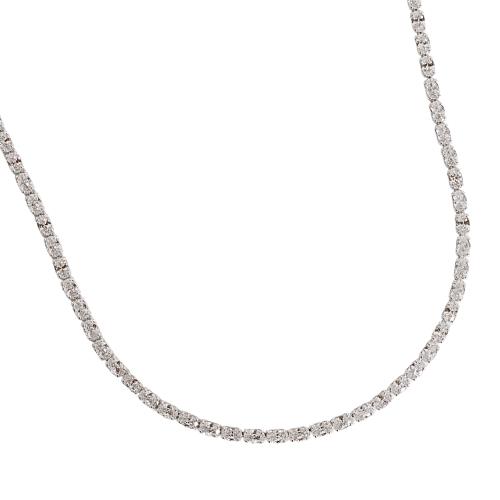 Colar Riviera zircônias ovais 2.1 40+5cm