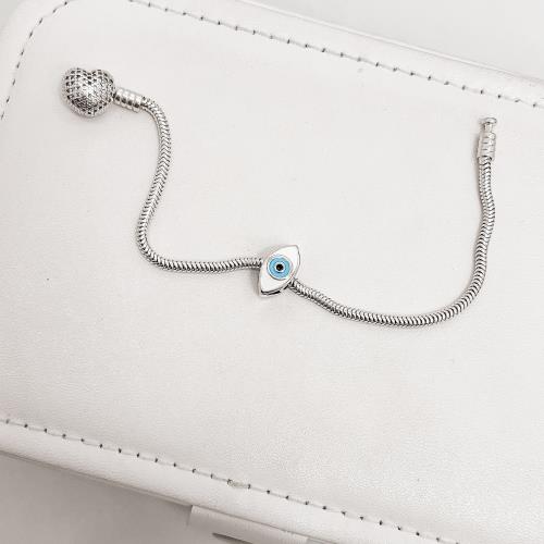 Berloque separador olho grego 13mm resina