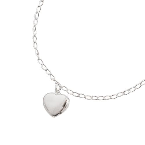 Pulseira pingente coração 11mm