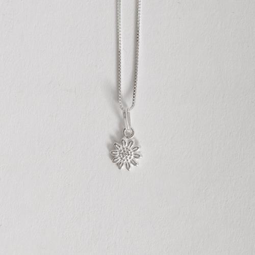 Colar pingente margarida 8mm 45cm