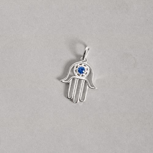 Pingente mão com zircônia 18mm