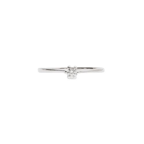 Anel solitário zircônia 3mm garras