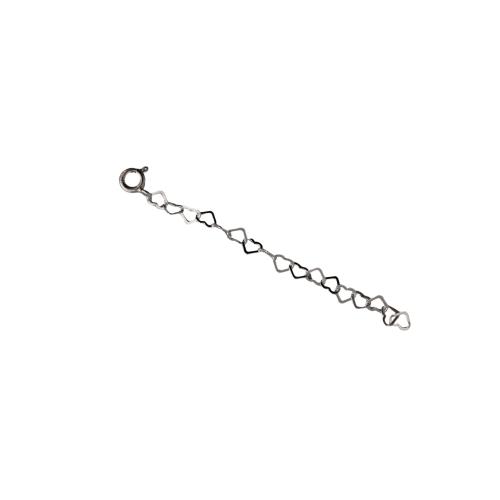Corrente extensora coração 5cm com fecho