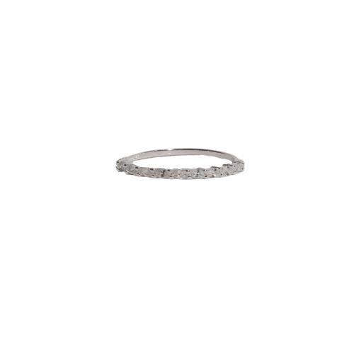 Anel meia aliança zircônias navete 1.9mm