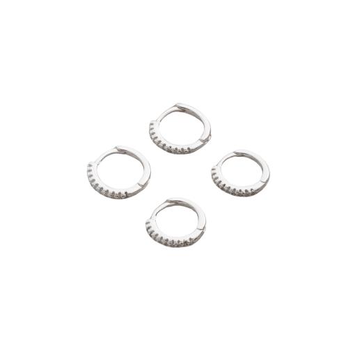 Dupla argolas click cravejadas 10 e 11mm