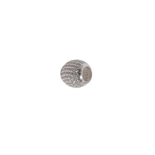 Berloque separador todo cravejado cristal 9mm