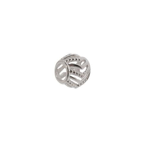 Berloque separador fio v liso e bolinhas 11mm