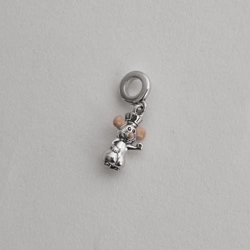 Berloque pingente Ratatouille resina 14mm envelhecido