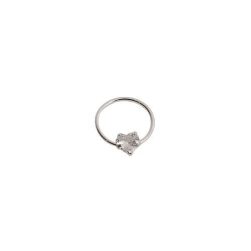 Piercing argola 10mm com zircônia coração