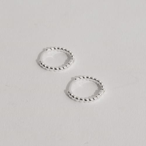 Argola click redonda 14mm fio bolinhas