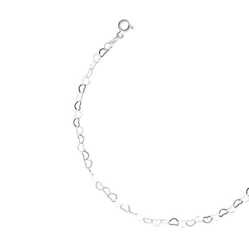 Pulseira corrente coração 3.1 19cm