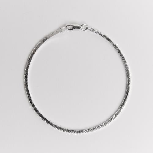 Pulseira corrente rabo de rato fio quadrado 1.8