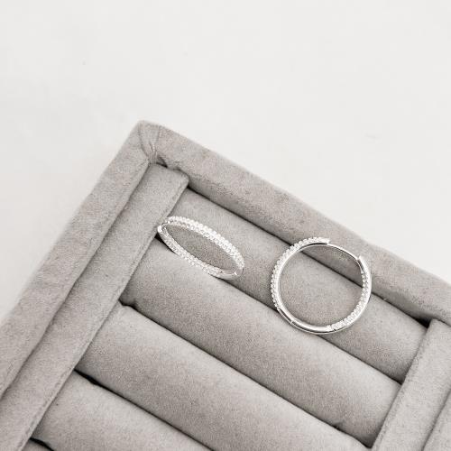 Argola click 23mm cravejado frente e interior importado