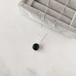 Colar zircônia ônix 12mm 45cm