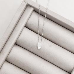 Colar navete cravejado 11mm 40cm