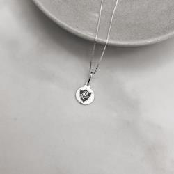 Colar pingente medalha time Fluminense 12mm 40cm