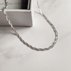 Colar trança 3 fios 45cm