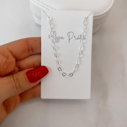 Corrente coração 3.4 50cm