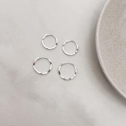 Dupla argolas click ondulada 14 e 16mm