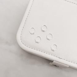 Piercing argola 9mm zircônia retangular