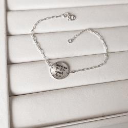 Pulseira entremeio medalha livrai-me de todo o mal Amém 15mm envelhecido corrente cartier