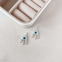 Pingente olho grego madrepérola 10mm