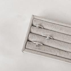 Anel pingente zircônia