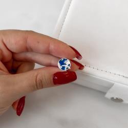 Berloque separador mundo e avião resina 11mm