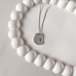 Colar medalha quando não souber o que fazer, faça uma oração. É a melhor escolha 19mm borda cravejada 45cm