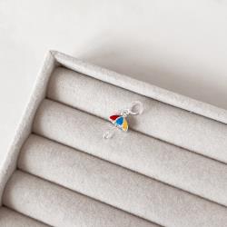 Berloque pingente guarda-chuva resina 12mm