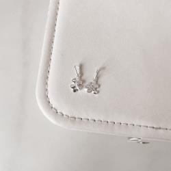 Pingente amizade quebra-cabeça com coração cravejado PAR