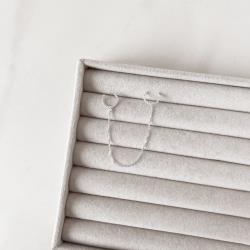 Piercing fake 2 argolas torcidas com veneziana