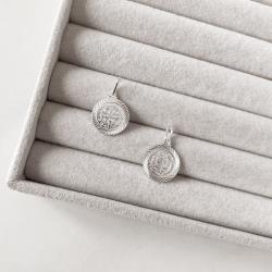 Pingente medalha São Bento desenhada 18mm