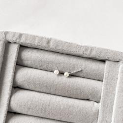 Brinco pérola 4mm