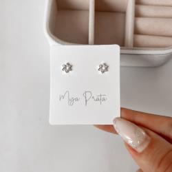 Brinco estrela de Davi 6mm