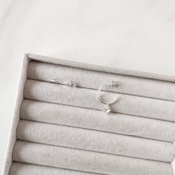 Argola 17mm tarraxa pingente zircônia cristal