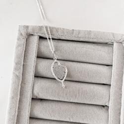 Colar pingente terço Pai Nosso 26mm corrente cadeadinho 45cm