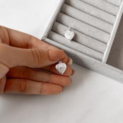 Pingente coração desenhado 16mm