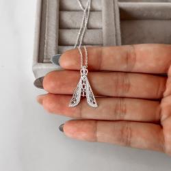 Colar Nsa. Sra. Aparecida 26mm corrente cadeadinho 45cm