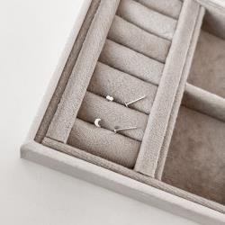 Dupla coração 3mm e lua 4mm