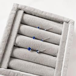 Trio zircônia redonda 3, 4 e 5mm azul bic