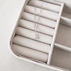 Colar pingente urso cravejado 8mm 40cm